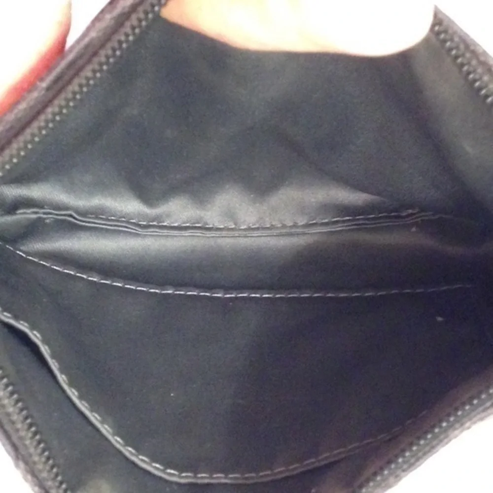 Coach black signature c wristlet clutch bag